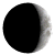 Waning Crescent, Moon at 23 days in cycle