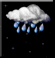 Rain, Mostly cloudy